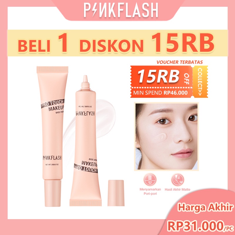 PINKFLASH Poreless Oil Control Primer Matte Prp Touch Smooth Fine Line Soft-focus Blurring Mattifying