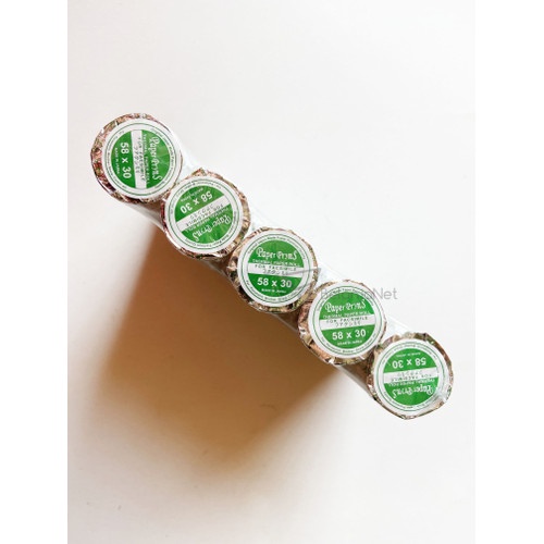 

Kertas Thermal / Paper Thermal 58 x 30 Paper Pryns