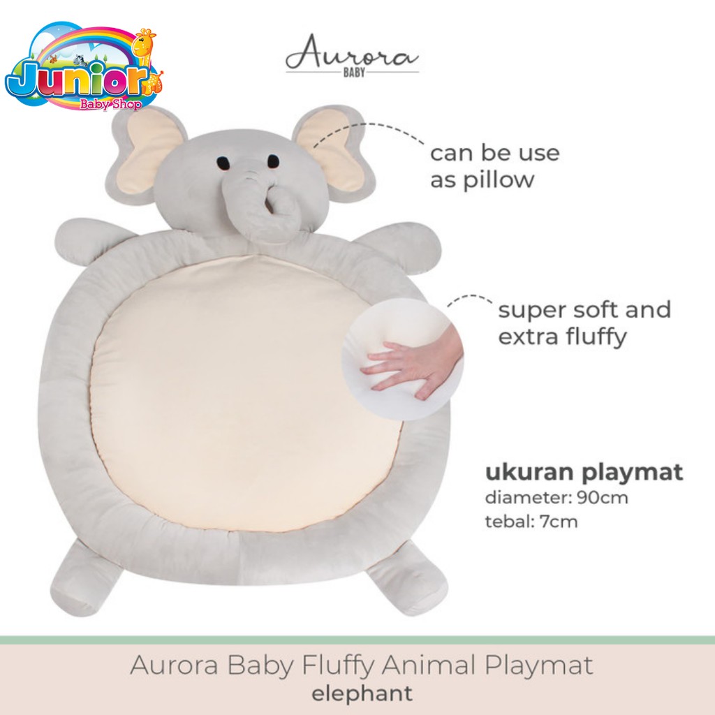 Aurora Baby Fluffy Animal Playmat