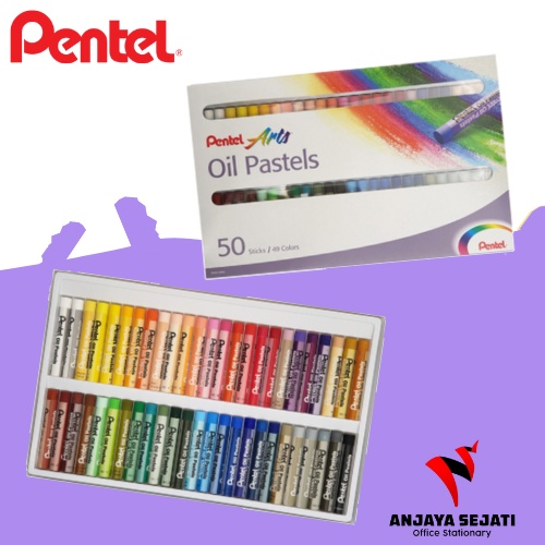 

Oil Pastels | Crayon Pentel 50 Warna