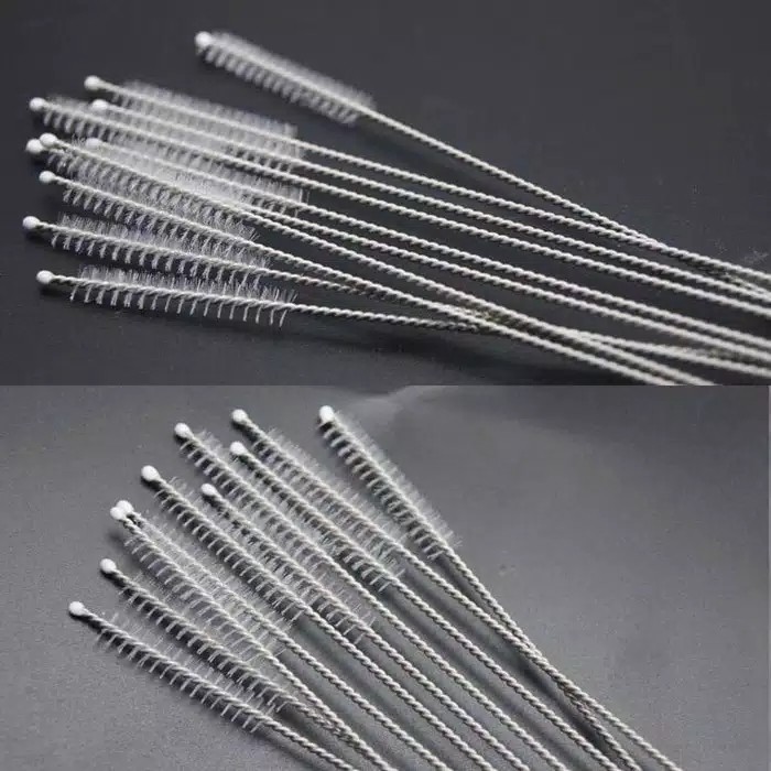 Sikat Pembersih Sedotan - Sikat Sedotan Stainless - Steel Brush Straw - Pembersih Sedotan Besi