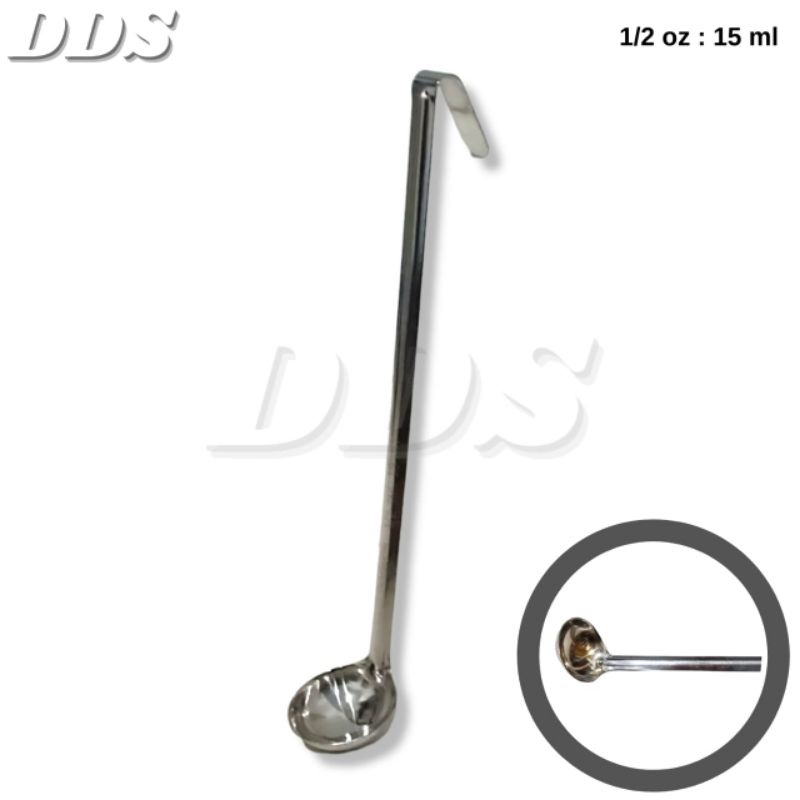 Irus Soup Ladle Centong Gula Cair Sirup Kuah Bakso Stainless 15 cc