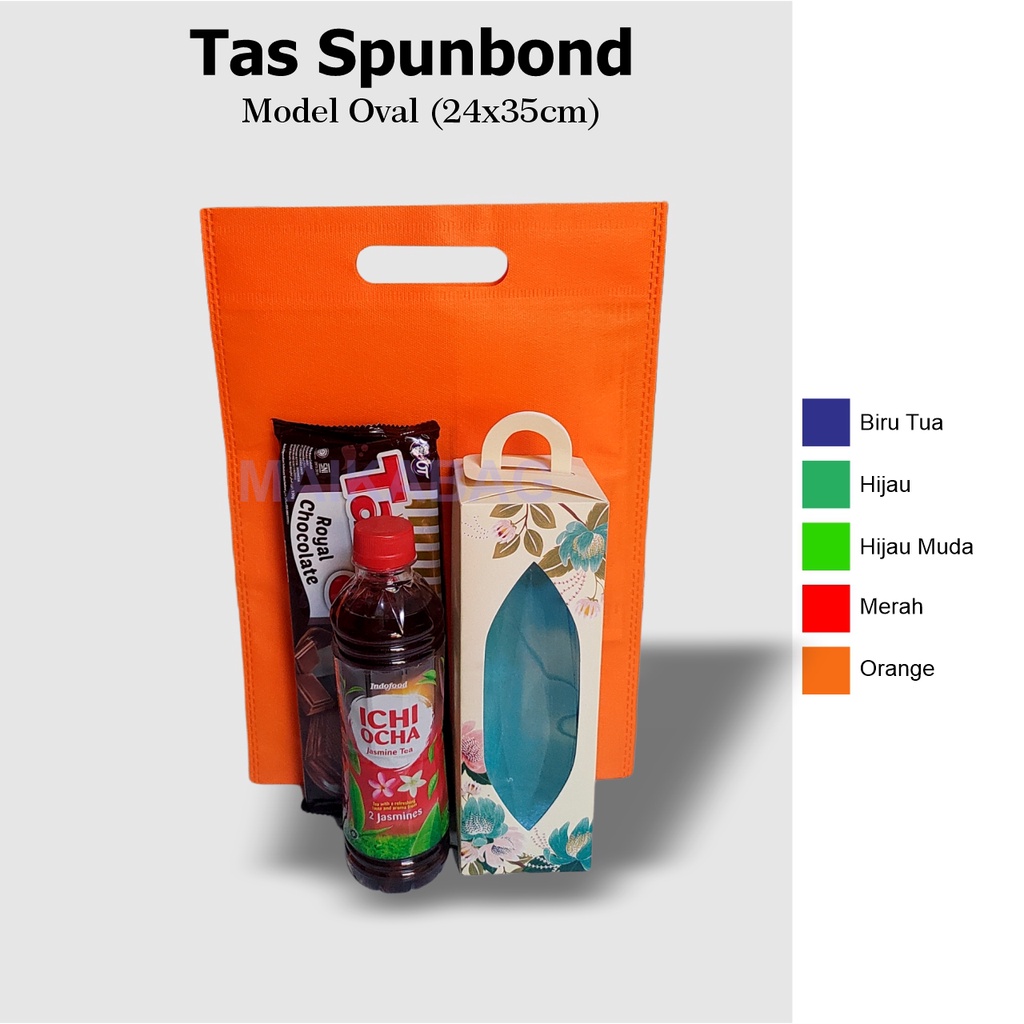

Tas Souvenir 24x35 cm / Goodie Bag / Tas Spunbond Oval