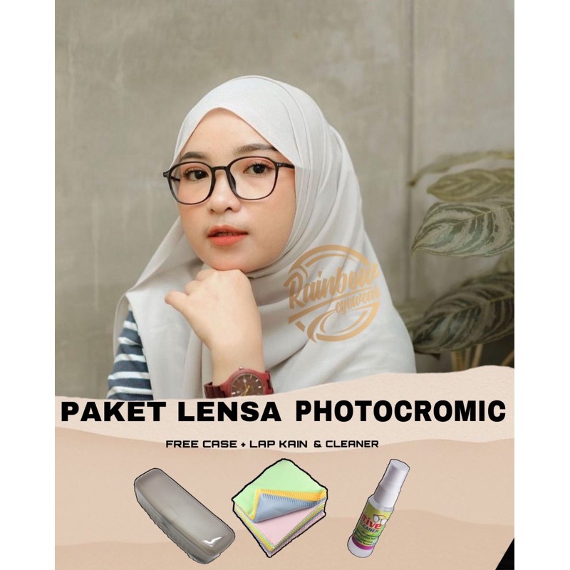 FRAME LENTUR (2127) paket photocromic bisa minus/cyl dll