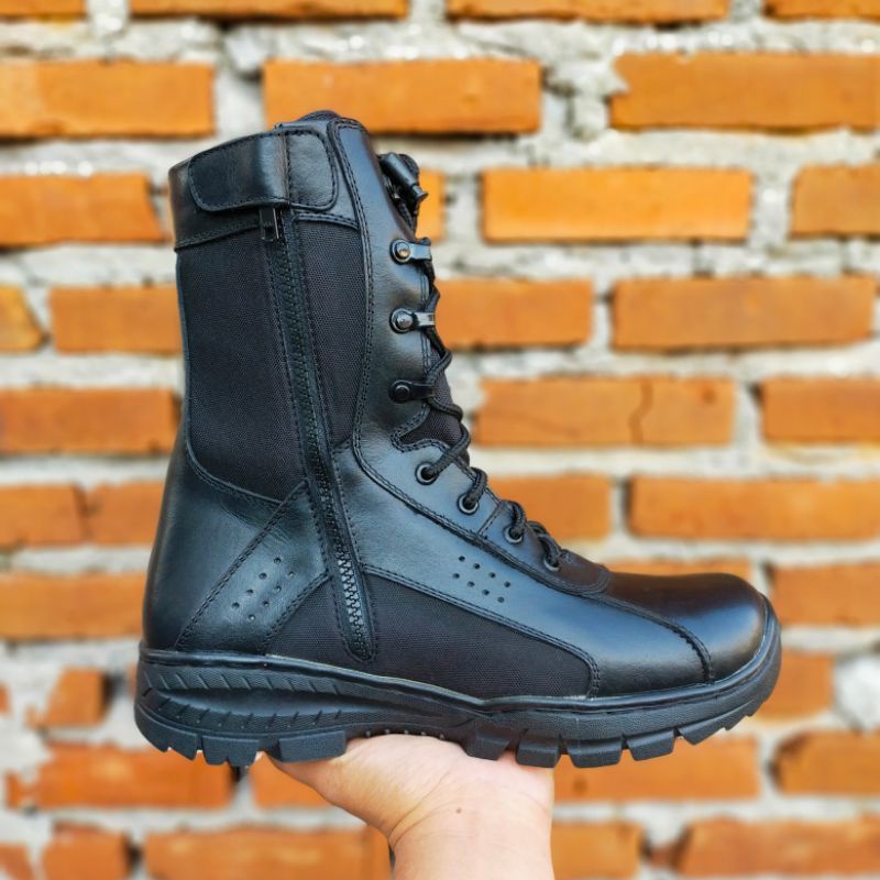 SEPATU PDL KULIT SAPI ASLI MERK MR MASTER MODEL TERBARU SEPATU PDL DINAS LAPANGAN TNI POLRI SECURITY SATPAM