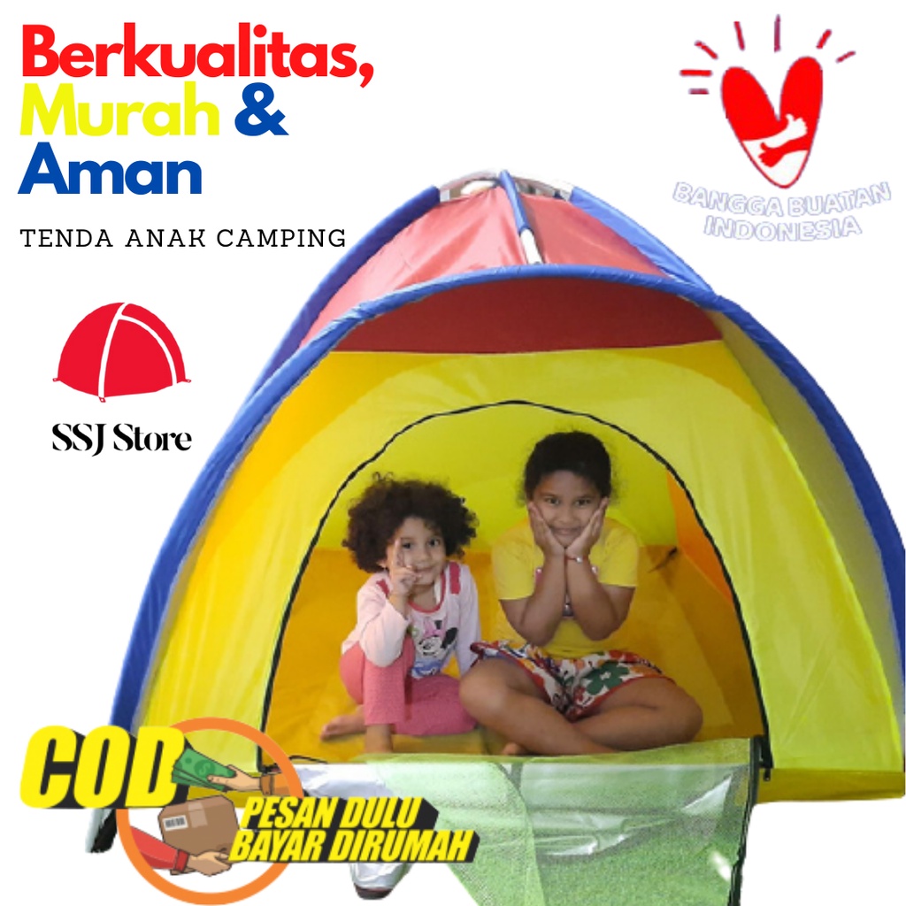 Tenda Camping Anak Jumbo Murah | Tenda Kemah Anak Jumbo | Tenda Mainan Anak Jumbo | Bisa COD