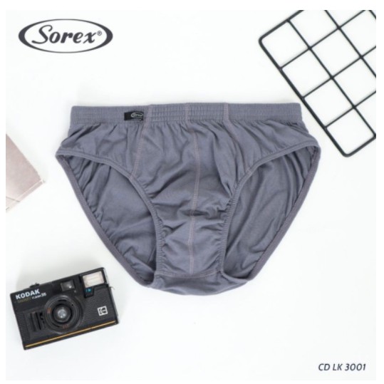 (ISI 3PCS) CELANA DALAM PRIA SOREXMAN SEGITIGA 3001 SIZE S-XL / CD SOREX COWOK / CD COWOK / CD SOREX