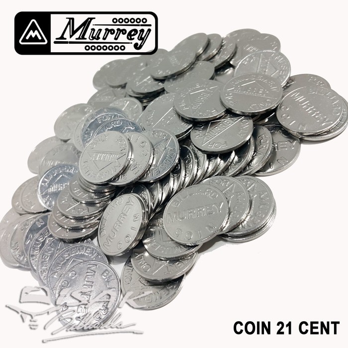 Coin 21-Cent Murrey - 21.0 mm - (1 Pak = 50 buah) - Billiard Biliar