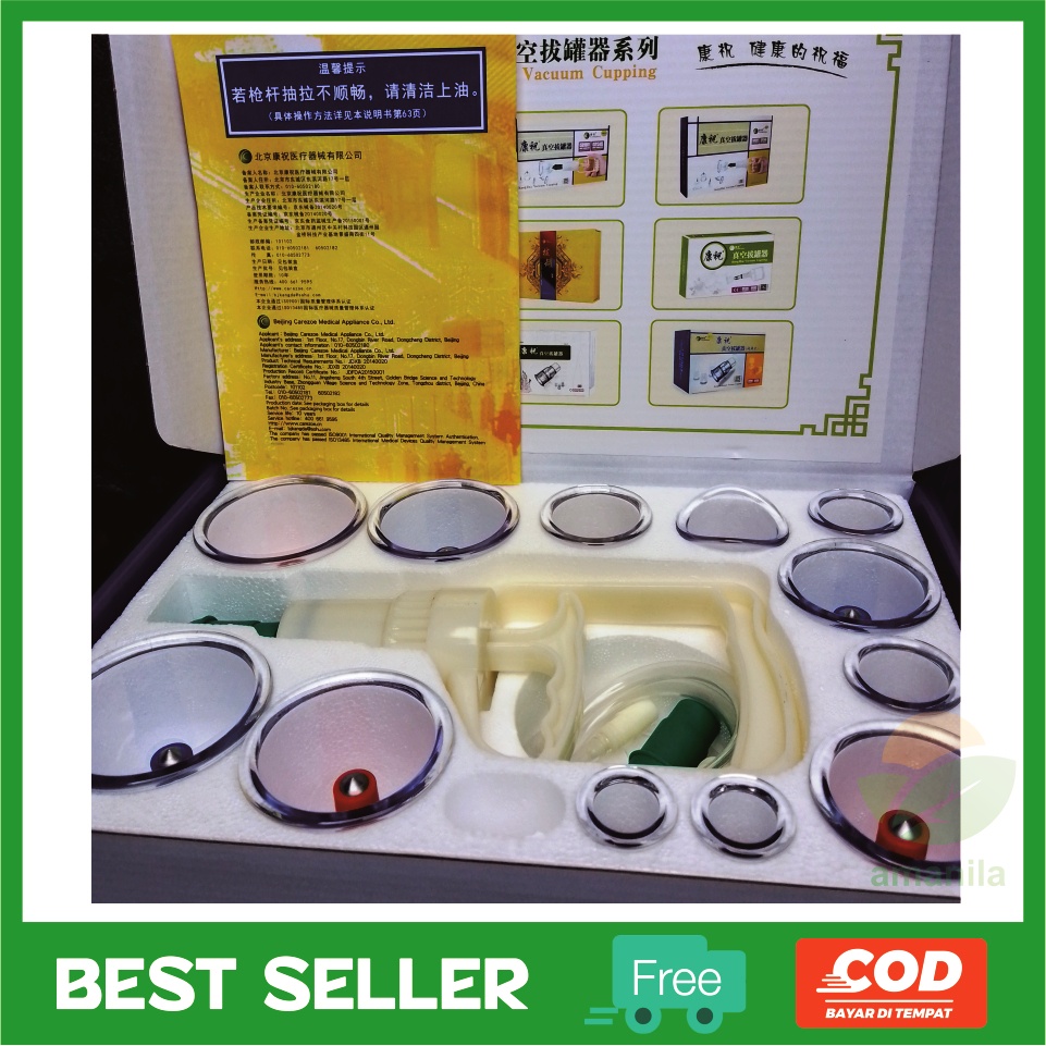 Alat Bekam Kangzhu isi 6 - Alat Bekam Kang Zhu Isi 12 Original - Alat Bekam Lengkap