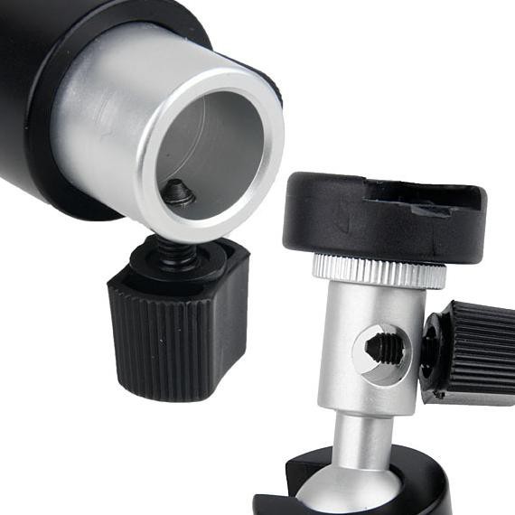 BINYEAE Hot Shoe Ball Head Lampu Flash Kamera for Studio Tripod Light Stand Type D - QM3623 - Black