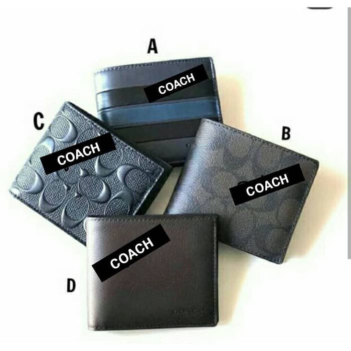 DOMPET COACH MEN COMPACT BIFOLD ORIGINAL