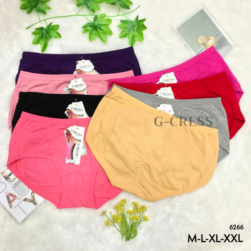 Celana Dalam Cewek/CD Wanita Murah Daifona Sepinggang Katun Polos Lembut Karet Kecil Adem Pakaian Da