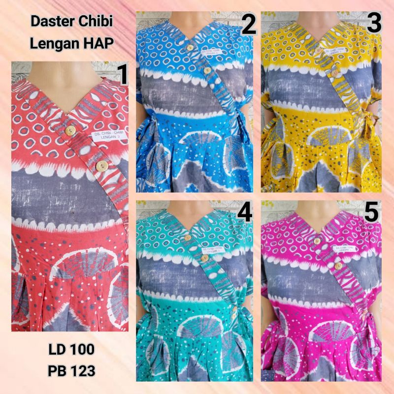 Daster Chibi Lengan Kimono HAP LD 100 BUSUI Friendly XHST + BU TEJO STAR