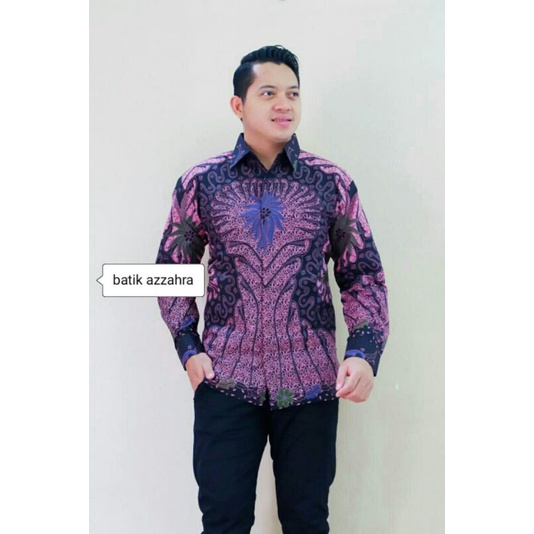 kemeja batik pria lengan panjang