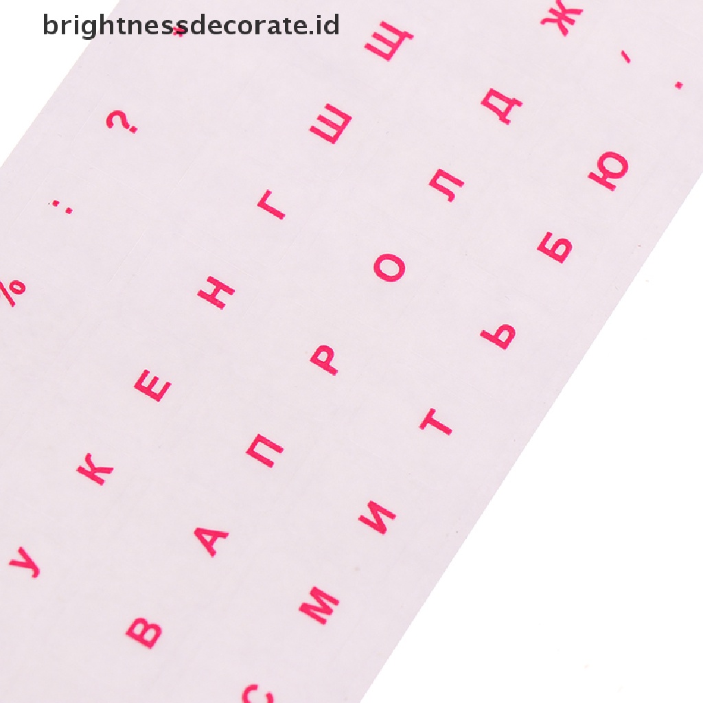 Stiker Film Pelindung Keyboard Bahasa Rusia