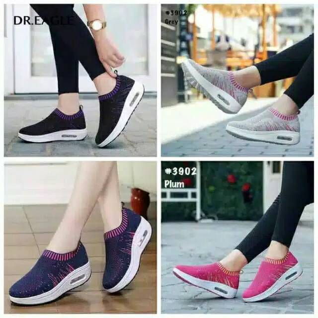 Sepatu Perempuan/ Wanita Slip On Casual Trendy Eagle Kekinian