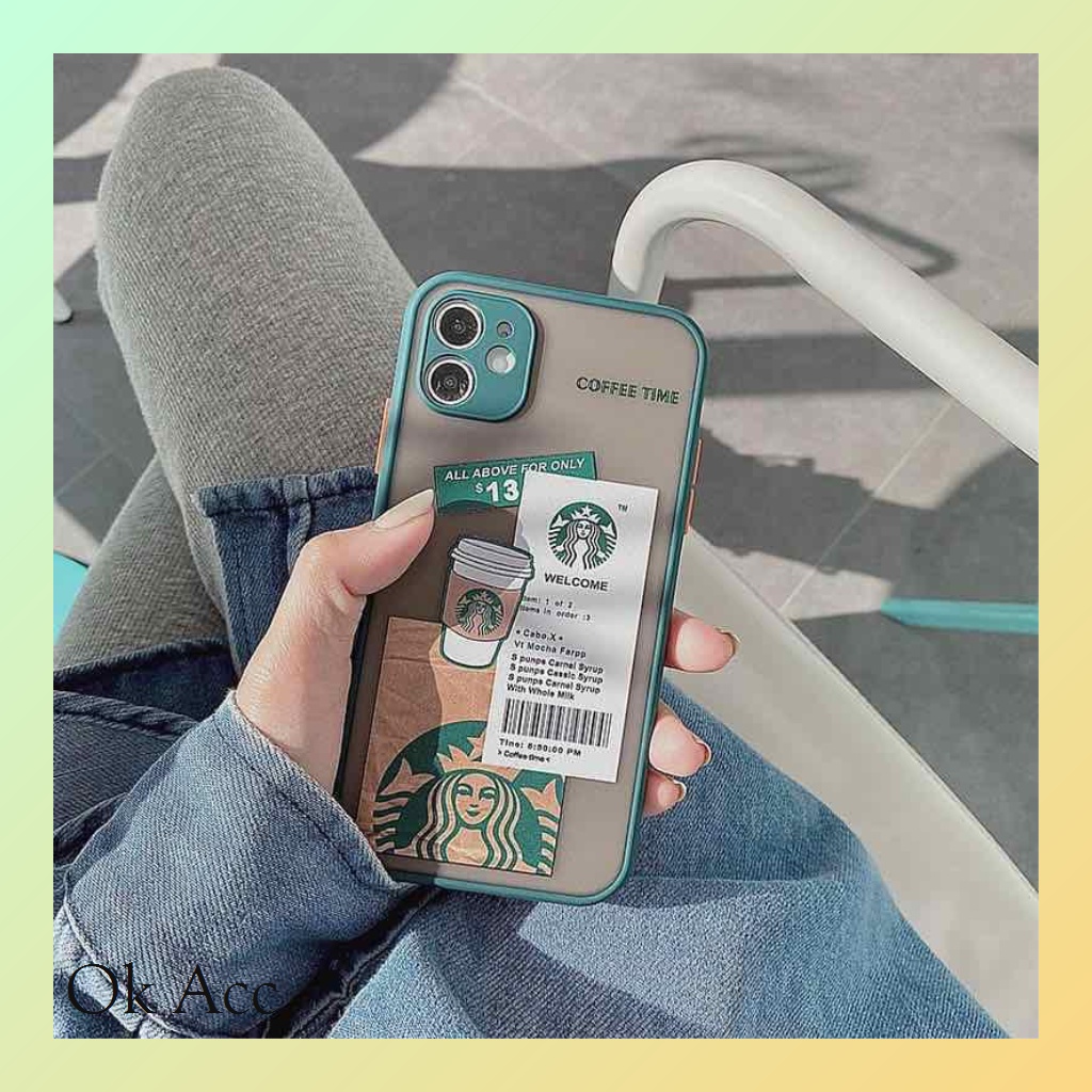 Softcase Hijau Starbucks Iphone 6,7/8,6+/6s+,7+/8+,X Xs Max 11 Pro Max 12 Pro Max 13 Pro Max