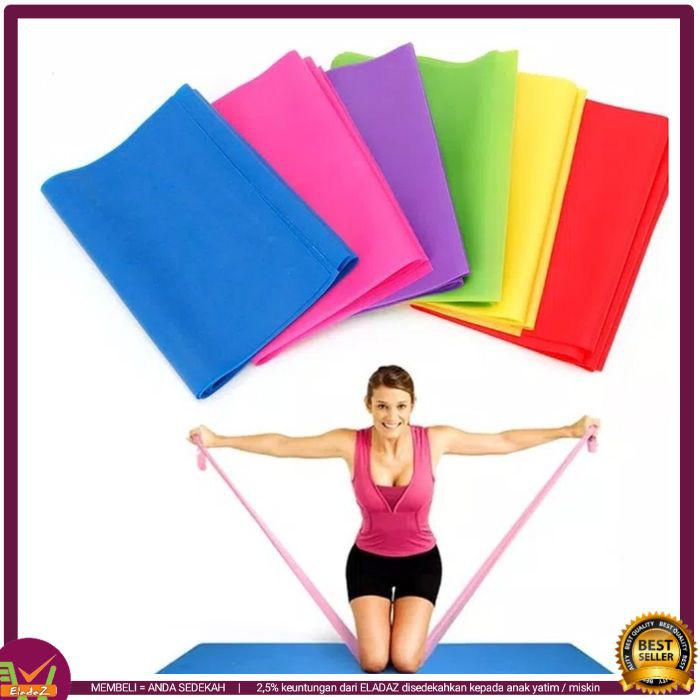 EL79 ALAT OLAHRAGA PRIA DAN WANITA / KARET ELASTIS DAN KUAT / RESISTANCE STRETCH BAND GYM BUAT YOGA
