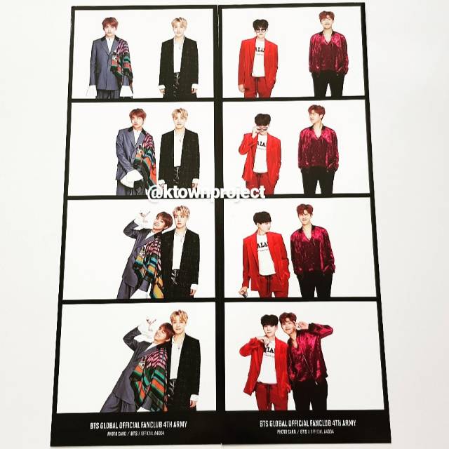 [READY - CLEARANCE SALE] BTS 4TH ARMY KIT TAEHYUNG SUGA RM JHOPE BOOKMARK