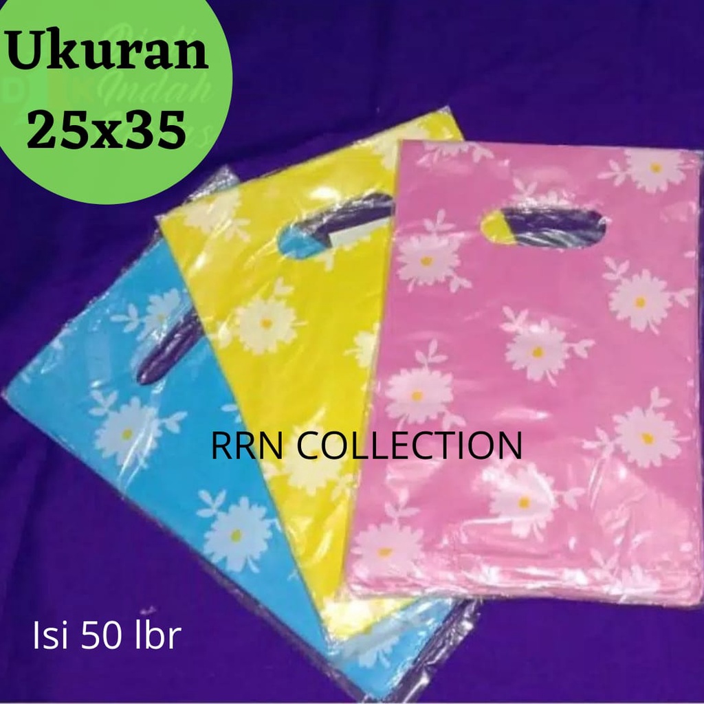 Plastik Packing motif bunga ukuran 25x35 isi 50 lmb/Plastik HD motif bunga plastik olshop/PLASTIK HD PLONG MOTIF BUNGA PACKING OLSHOP/Plastik Olshop Kharisma HD Oval Pound Motif/plastik packing bunga daisy warna murah