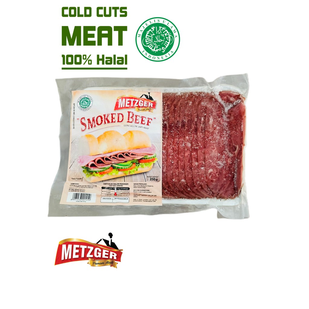 

Metzger Daging Sapi Asap Halal Smoked Beef 100gr