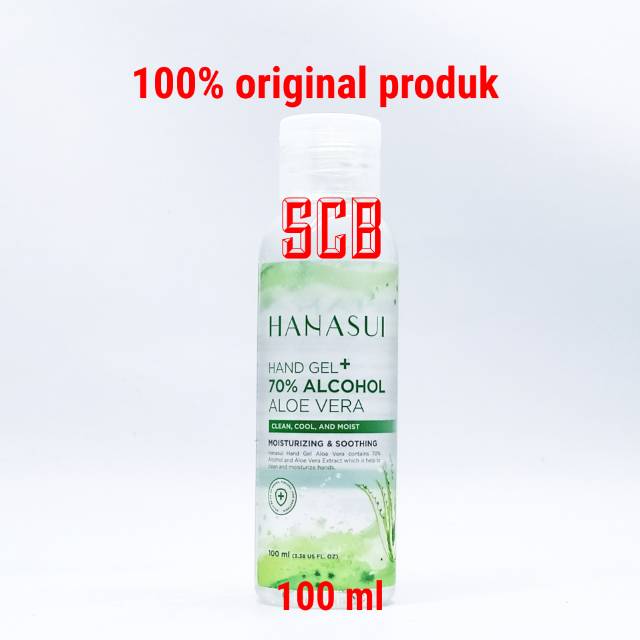 Hanasui Hand Sanitizer 100 ml / Hanasui Hand Gel 70% Alcohol Aloe Vera