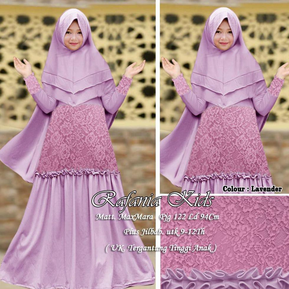 GAMIS SYARI ANAK RAFANIA / GAMIS PESTA SYARI ANAK