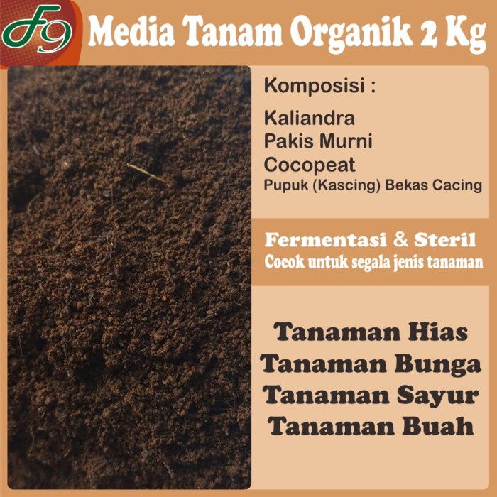 Media Tanam Organik Fermentasi Siap Pakai 2 Kg