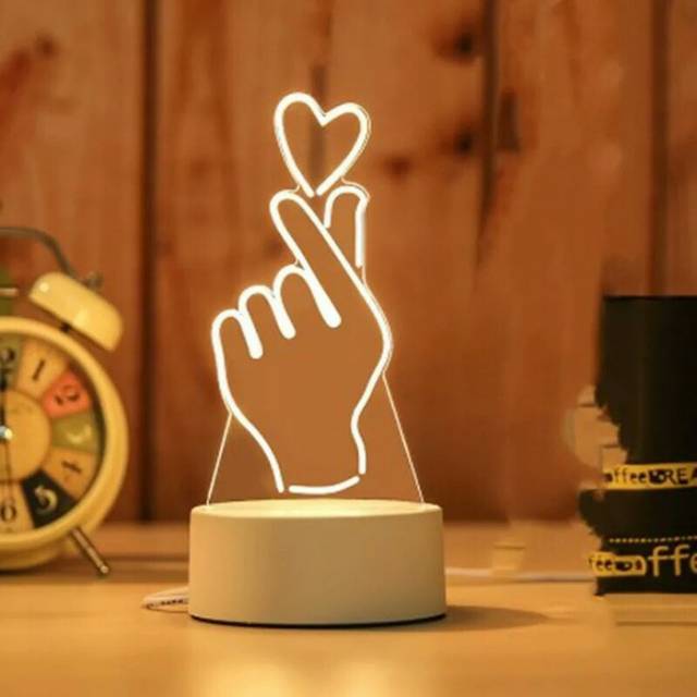 Lampu LED Tatak Love / LED Lamp Korean Love Sign