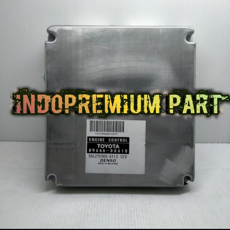 Ecu Komputer Computer Toyota Fortuner Diesel Matic 89666 - 0K610 Original