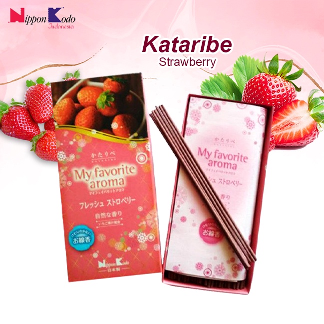 Dupa Jepang Wangi Aromaterapi Nippon Kodo Kataribe Strawberry Medium