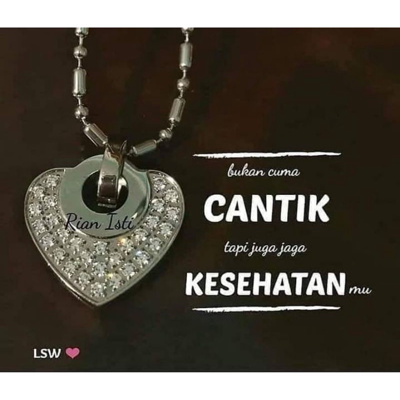 Kalung Kesehatan Terapi Asli - Quantum pendant asli - kalung kesehatan bio energi - kalung kesehatan liontin love bolong