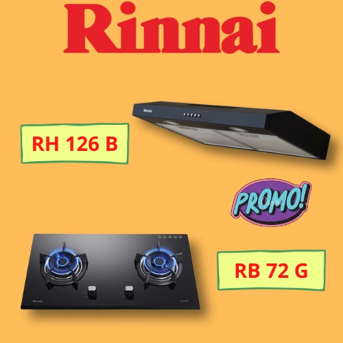 PAKET KOMPOR RB 72 G &amp; COOKER HOOD RH 126 B