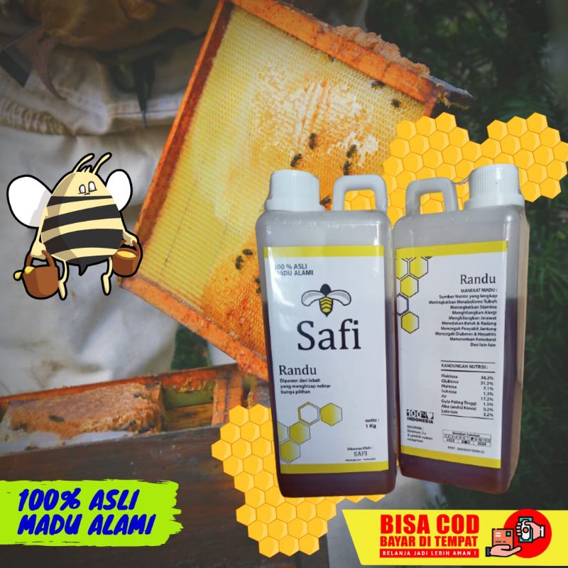 

Madu Randu Safi Asli 100% 1 kg / Madu Randu Asli / Madu Randu Murni Safi