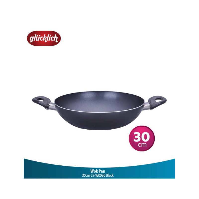 Wok pan penggorengan 30 cm Glucklich