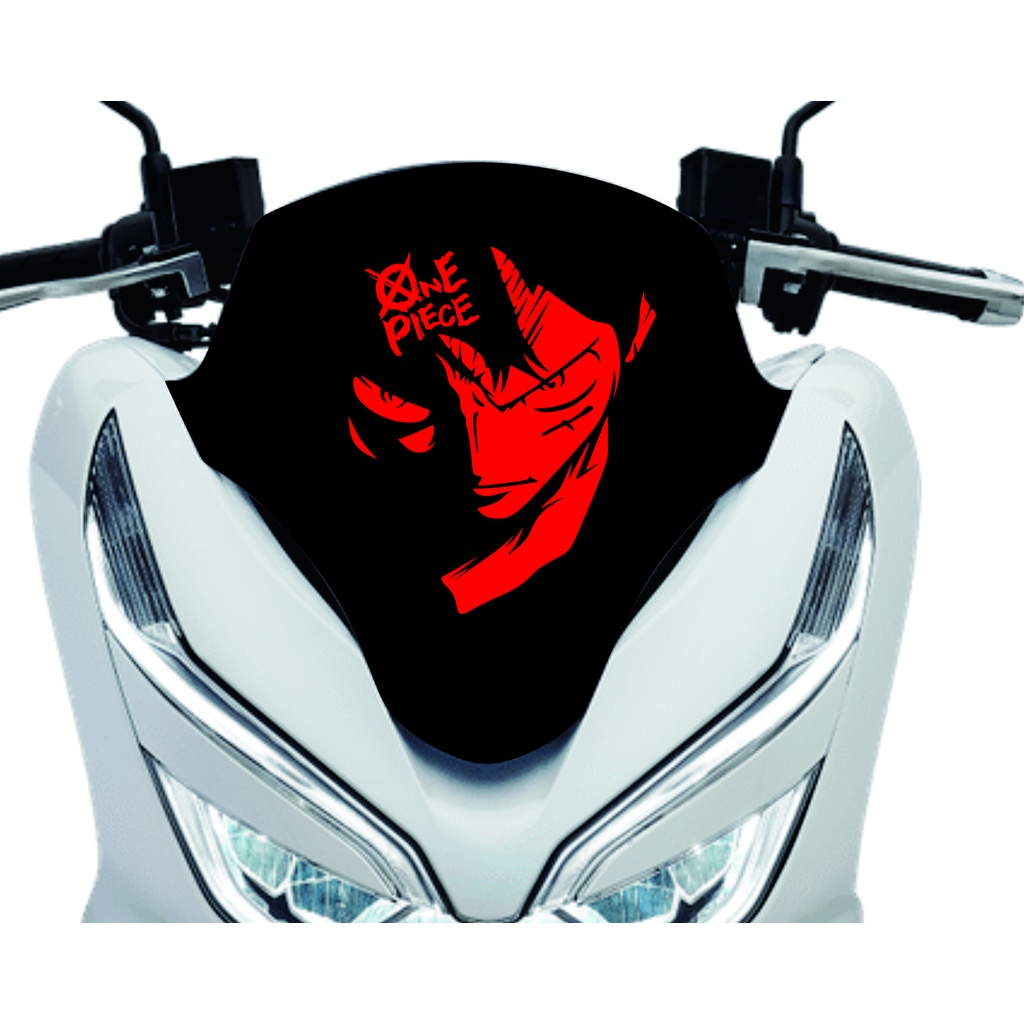 stiker one piece stiker cutting motor mobil laptop