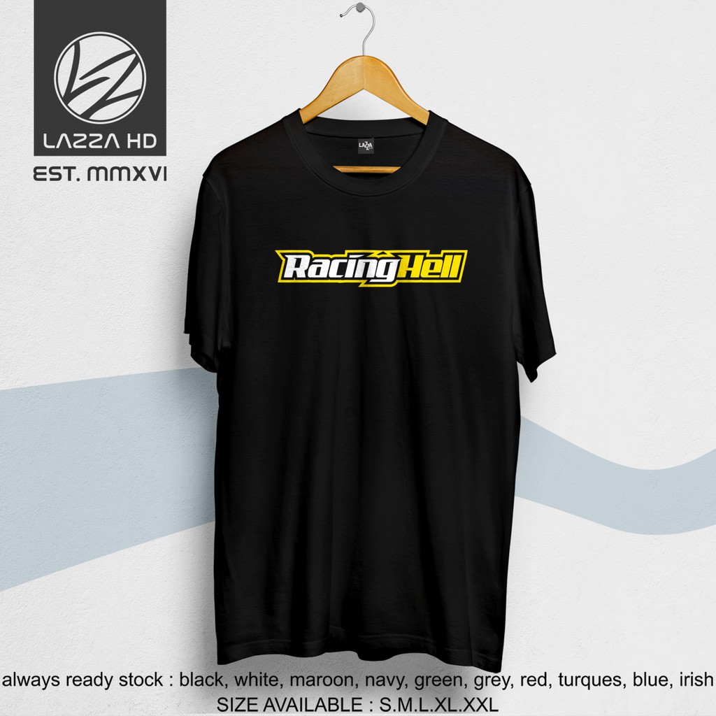 Kaos Baju Distro RACING HELL SIMPLE Racinghell OTOMOTIF RACING Balap Terlaris