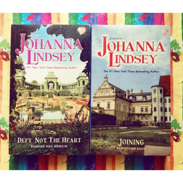 Buku Novel Hisrom Roman Shefford's Knights Series Defy not the Heart & Joining by Johanna Lindsey
