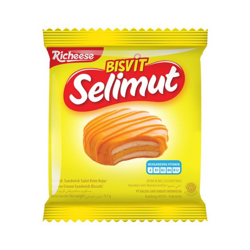 

Richeese Nabati BISVIT Selimut Keju Cheese 9.5 gram ecer