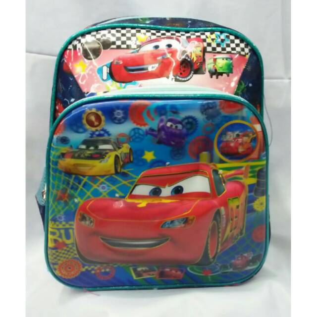 tas cars anak lampu