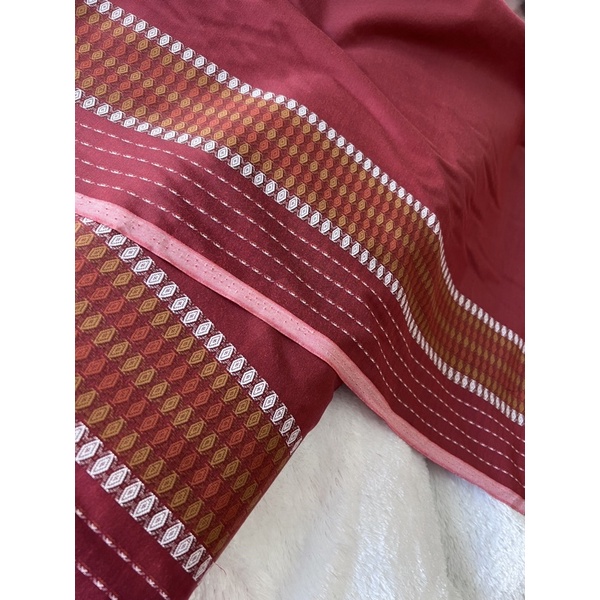 kain katun halus ranstop merah maroon