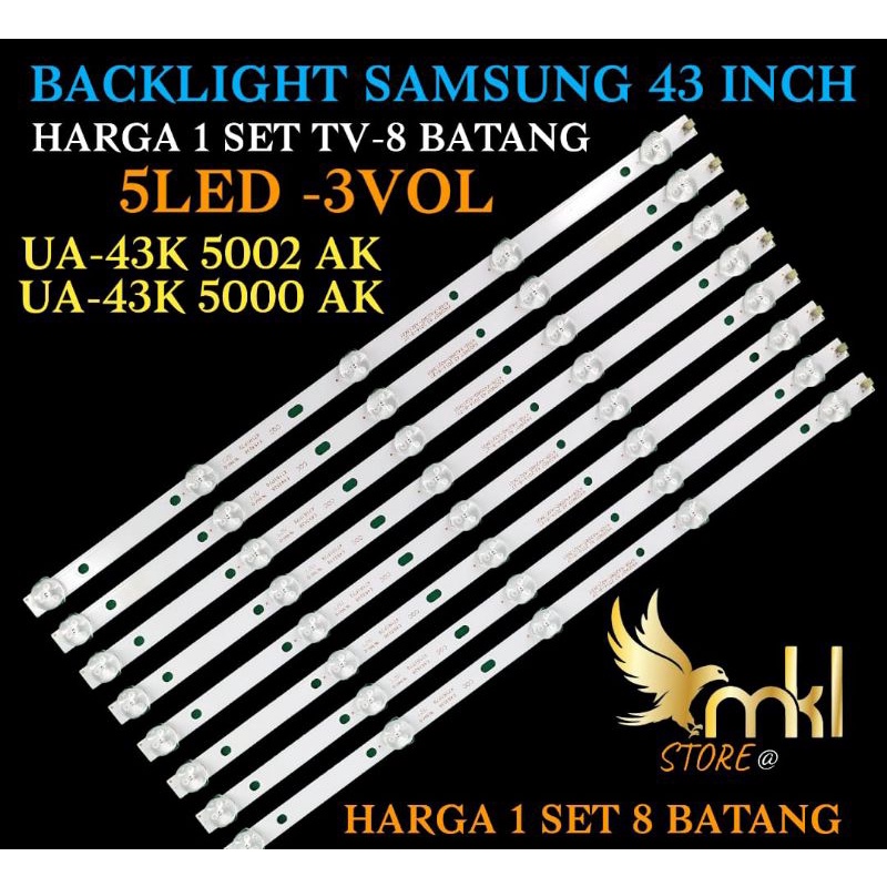 BACKLIGHT TV LED SAMSUNG UA-43K 5002AK-UA-43K 5005AK