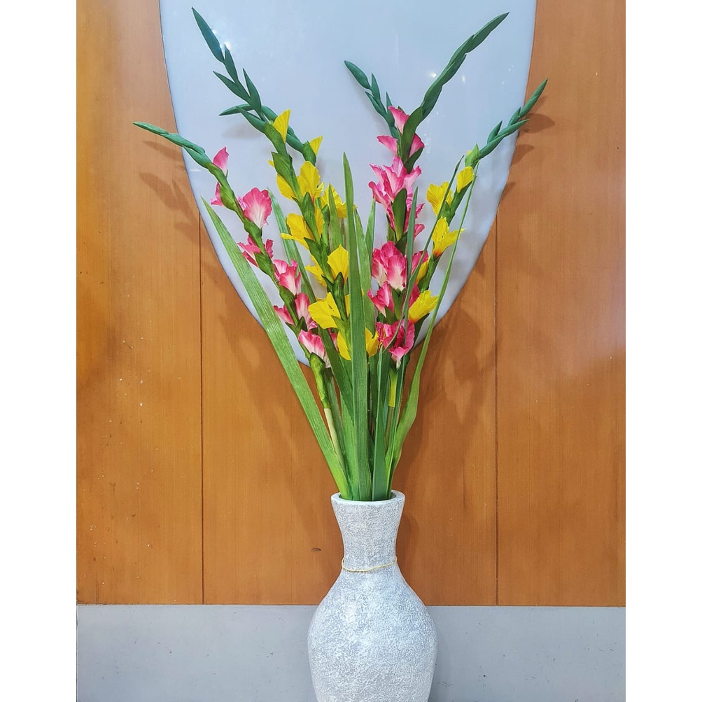 Bunga Gladiol Artificial / Plastik Premium YW0966 - 2 Warna