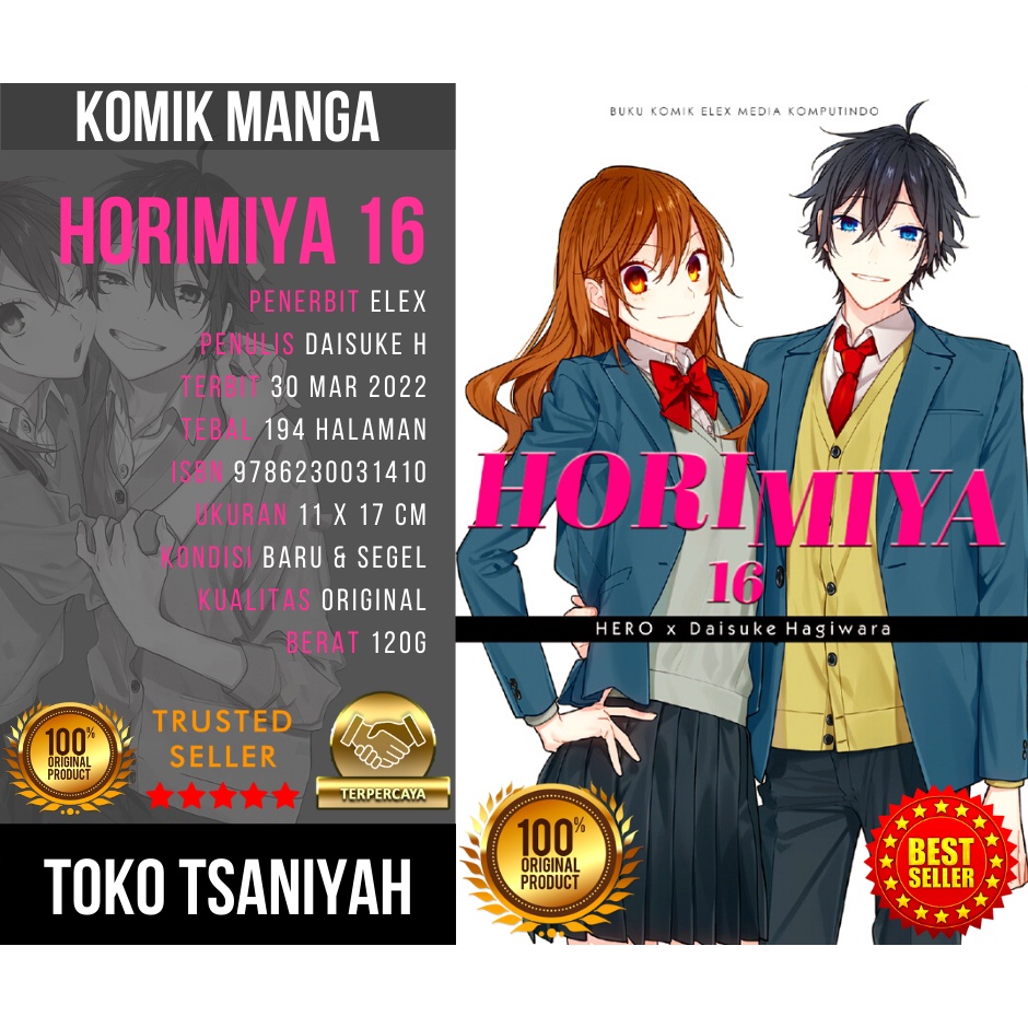 Buku Komik Horimiya 16 Hero Daisuke Hagiwara Komik Manga Anime Manhwa Komik Remaja Komik Romantis Ro