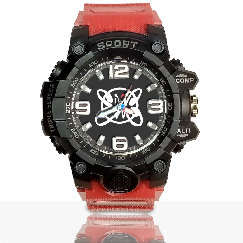 Jam Tangan Custom SLANK motif 1 Ruber- Water Resistant