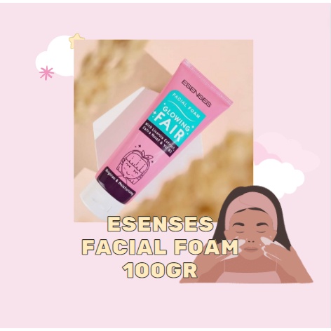 `ღ´ PHINKL `ღ´  [ESENSES] ESENSES facial wash foam cuci muka sabun glowing skincare