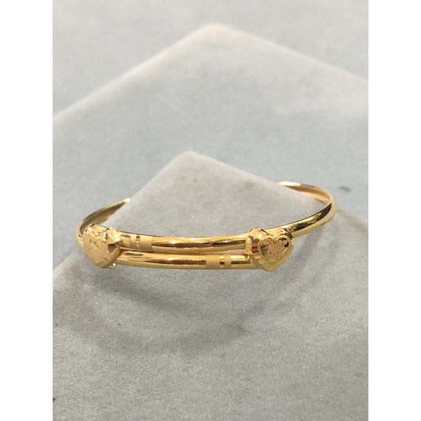 [ADA CAP 700] Gelang Bulat Bayi Emas Asli selisih kadar 700 16k