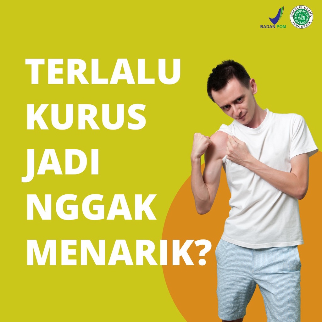 Terlaris WEIGHT HERBA Susu Penggemuk Badan Anak dan Dewasa Penambah Berat Badan Protein &amp; Kalori Tinggi