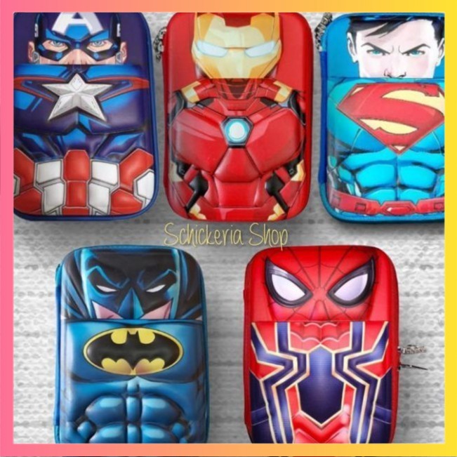 

TEMPAT PENSIL ANAK LAKI PENCIL CASE HARDCASE SUPERHERO AVENGERS