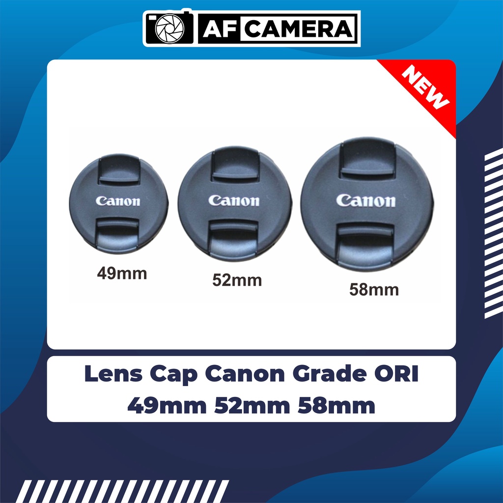 Lens Cap Canon Grade Original 49mm 52mm 58mm Camera DSLR Mirrorless EOS M10 M100 M3 M5 M6 1100D 1200D 1300D 1500D 3000D 4000D 550D 600D 700D 750D 800D 5D 7D 70D 80D